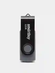 Черный флешка SmartBuy Twist USB 2.0, 4 объема