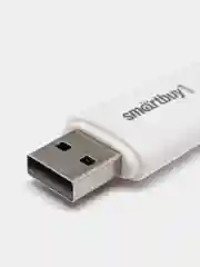 Белый флеш-накопитель SmartBuy, флешка USB 2.0, 8, 16, 32, 64 ГБ