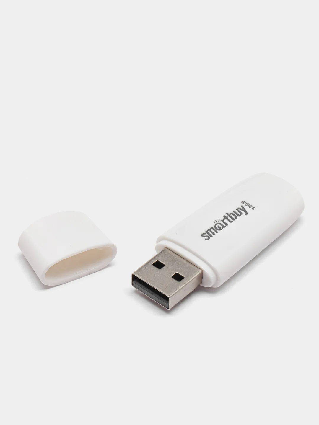 Белый флеш-накопитель SmartBuy, флешка USB 2.0, 8, 16, 32, 64 ГБ