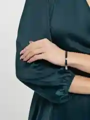 Серебряный стальной браслет "You fucking got this"