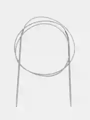Спицы круговые, для вязания, с металлическим тросом, d 2,5 мм, 14/100 см