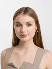 Золотой серьги женские, гвоздики