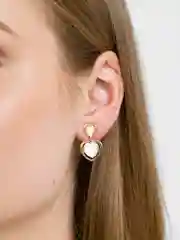 Бежевый серьги женские, гвоздики