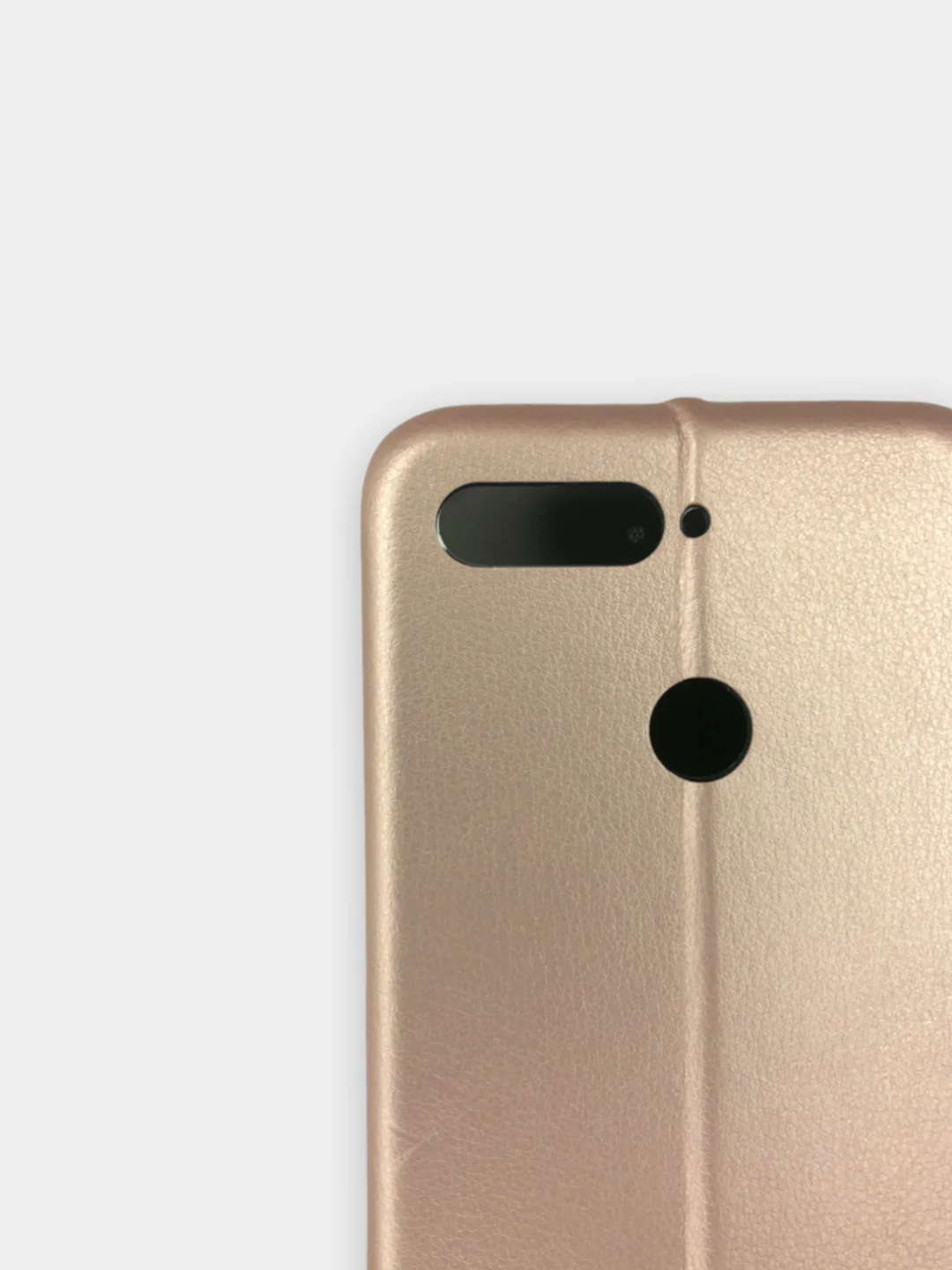 Золотой чехол книжка Huawei Y6 2018 / Honor 7C / Honor 7A Pro / Y6 Prime, Хуавей У6 2018 (5,7")
