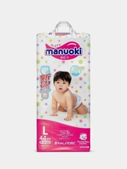 Подгузники-трусики MANUOKI, размер L, 9-14 кг, 44 штуки