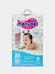 Подгузники-трусики "MANUOKI" р.M, 6-11 кг, 56 штуки