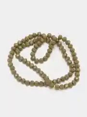 Зелёный хаки бусины стеклянные, бусины с гранями, 6мм