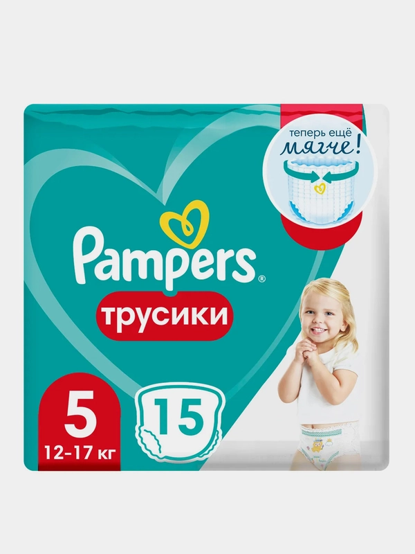 Трусики Pampers Pants, юниор 12-17 кг, 15 штук