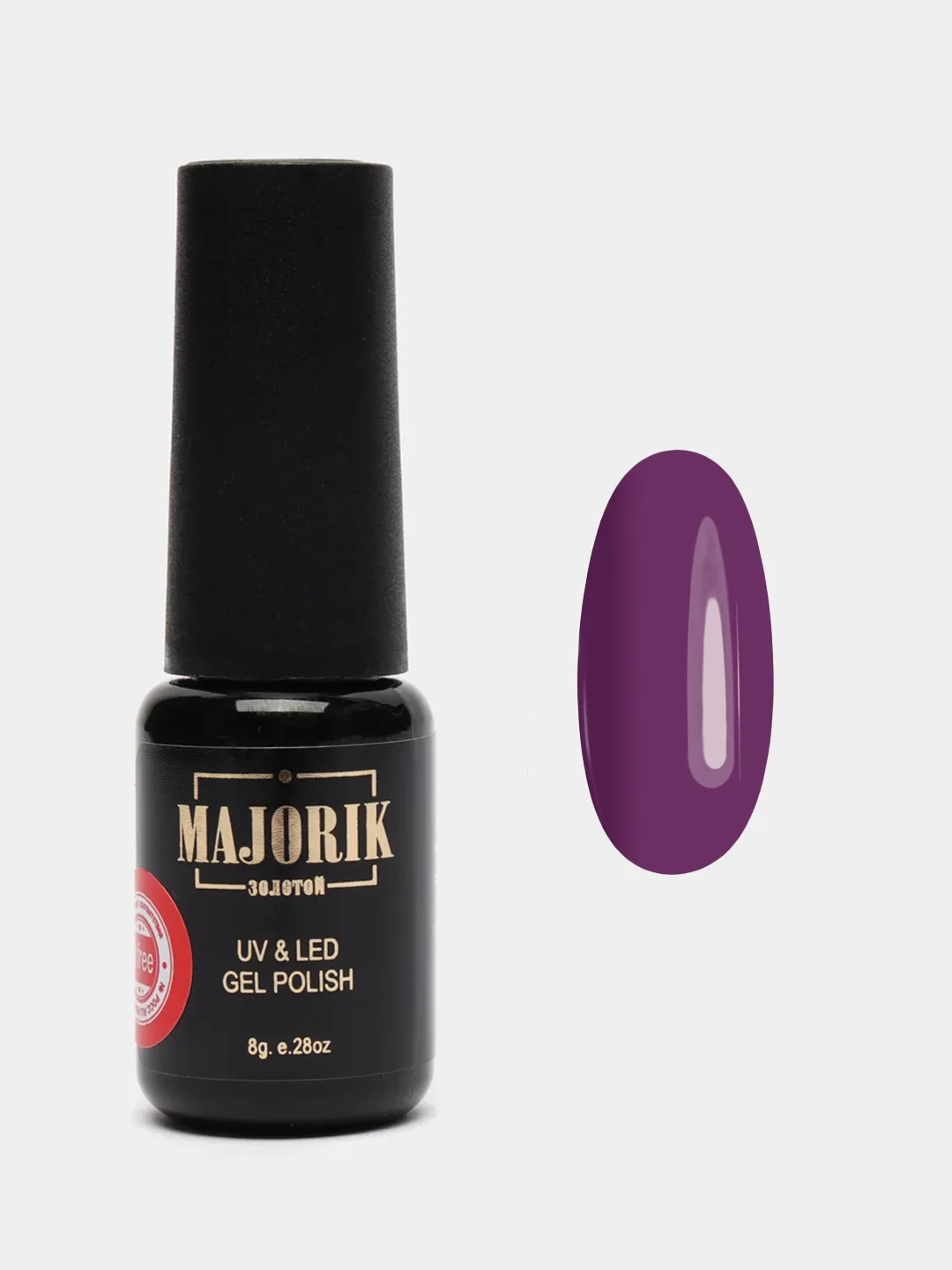 Фиолетовый гель-лак для ногтей Majorik Coler 15 "Фиолетовый аметист", 8 г