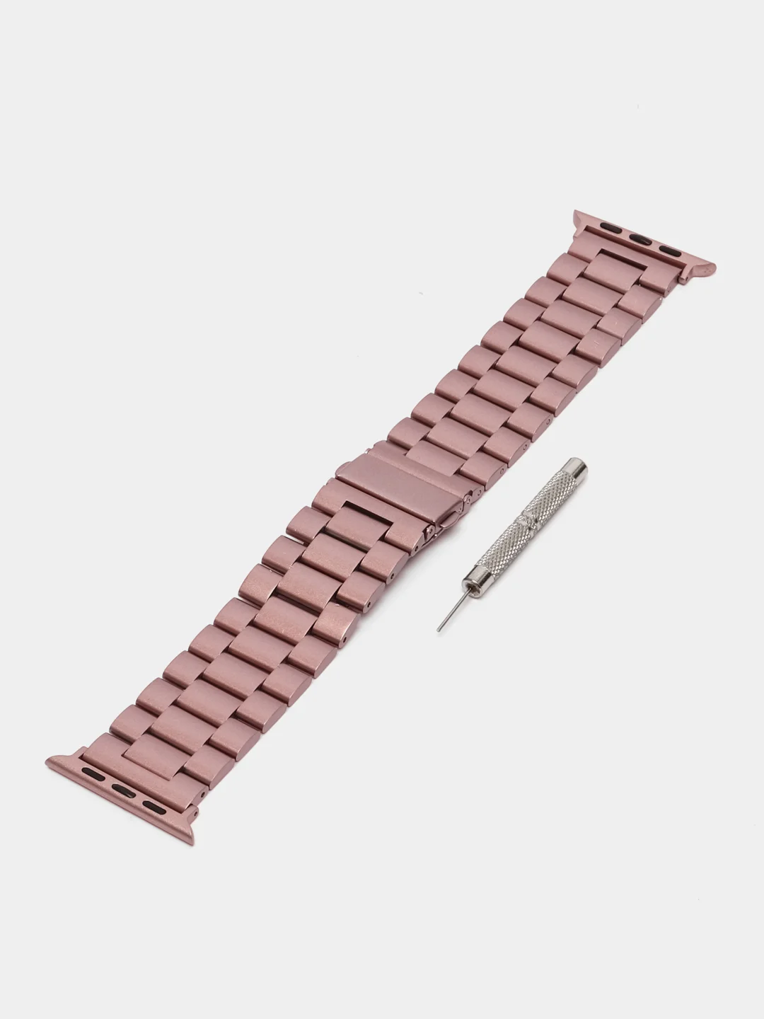 Розовый ремешок для смарт-часов Apple Watch, стальной, 38-49 мм