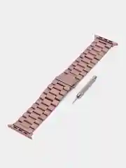Розовый ремешок для смарт-часов Apple Watch, стальной, 38-49 мм