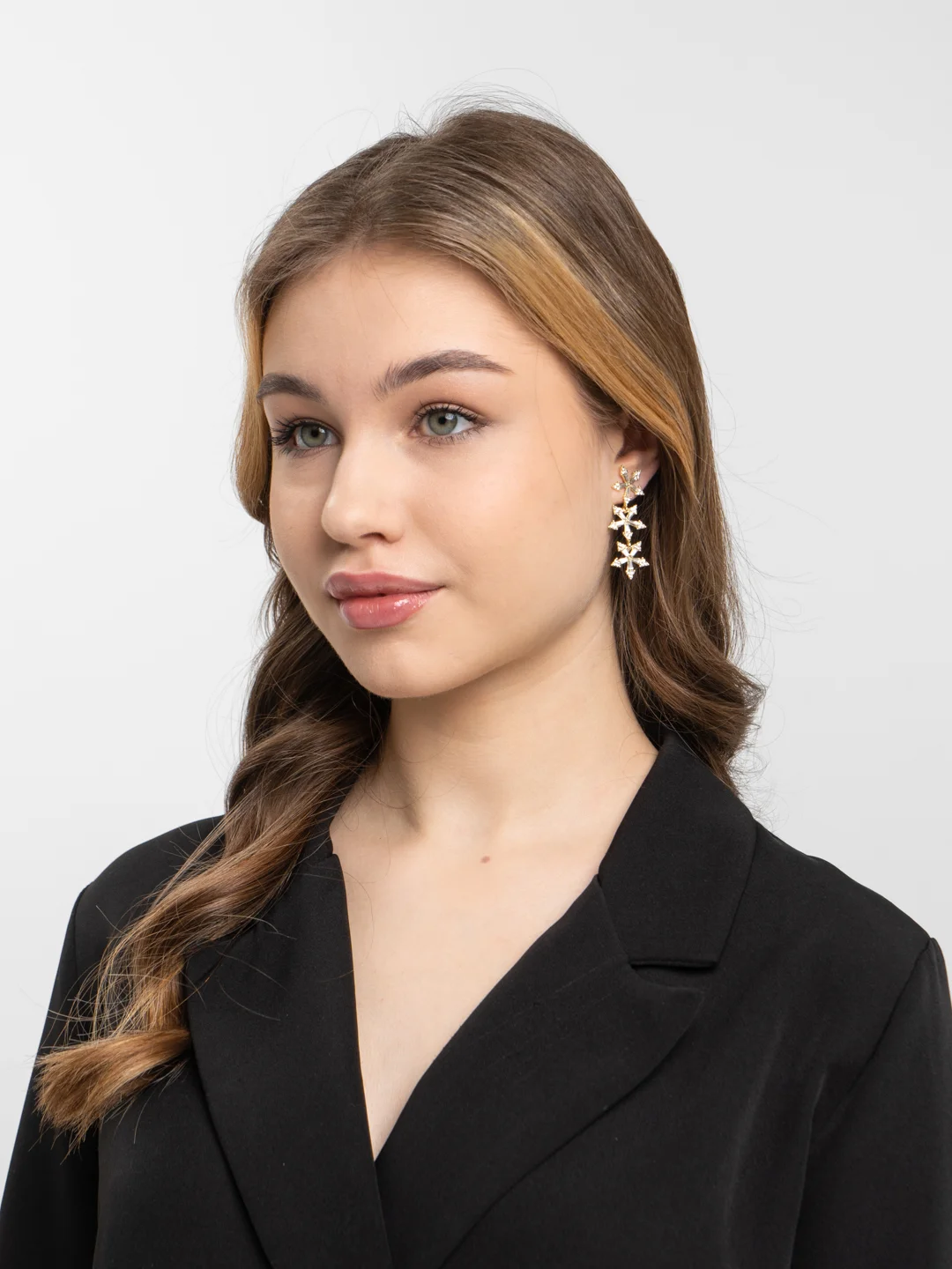 Серьги женские длинные бижутерия вечерние