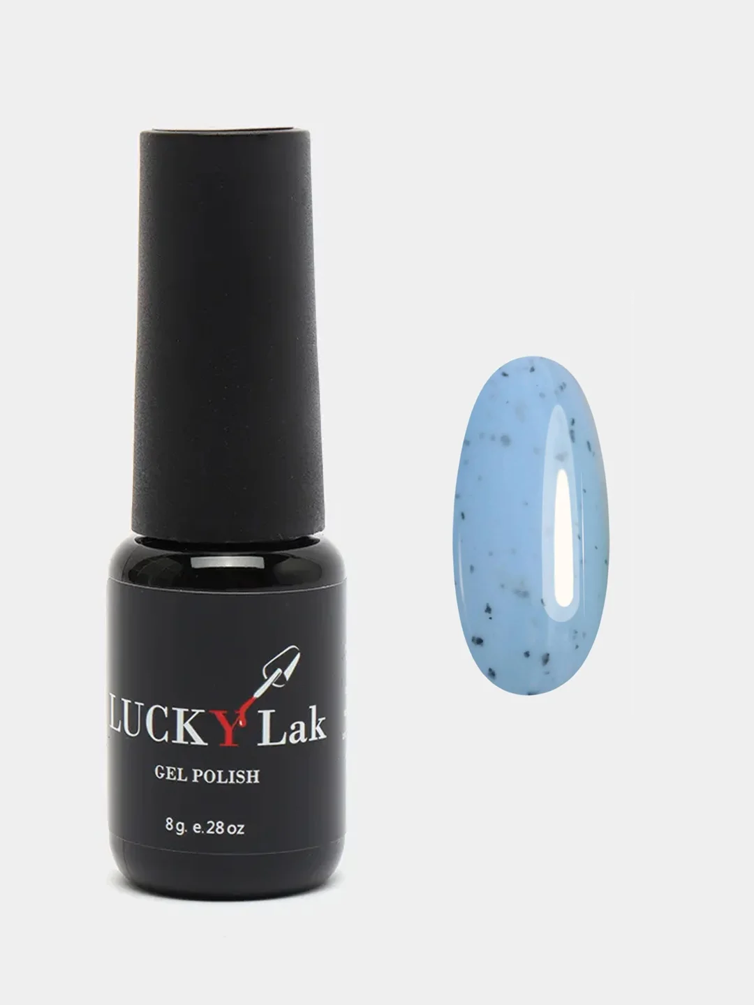 Гель лак для ногтей LuckyLak Milky Way №16, 8g с эффектом перепелиного яйца