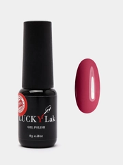 Гель лак, гель-лак для ногтей LuckyLak Fashion №040, 8g красный ягодный оттенок