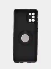 Хром чехол Samsung Galaxy A31, Самсунг Галакси А31 силиконовый магнитный с кольцом iFace