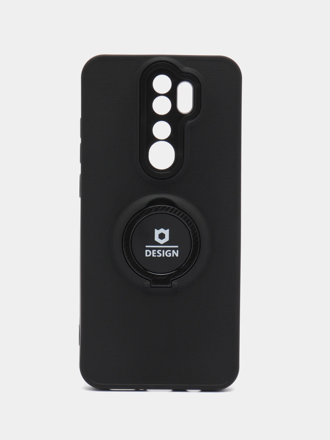 Угольный чехол Xiaomi Redmi Note 8 Pro, Сяоми Редми Нот 8 Про, силиконовый с кольцом iFace