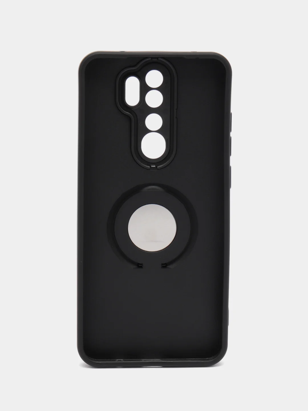 Угольный чехол Xiaomi Redmi Note 8 Pro, Сяоми Редми Нот 8 Про, силиконовый с кольцом iFace