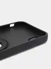 Угольный чехол Apple iPhone XR силиконовый с кольцом iFace