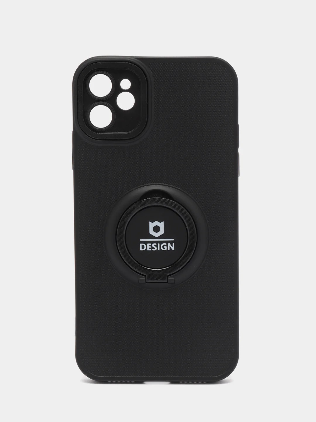 Угольный чехол Apple iPhone 11 силиконовый с кольцом iFace