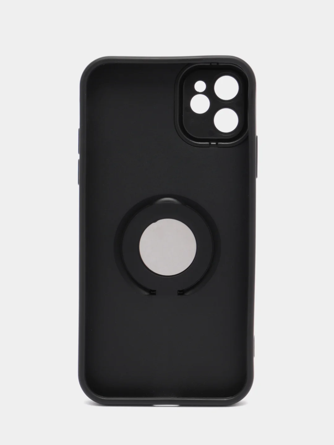 Угольный чехол Apple iPhone 11 силиконовый с кольцом iFace