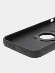 Угольный чехол Apple iPhone 11 силиконовый с кольцом iFace