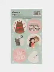 Мятный наклейки Новый год