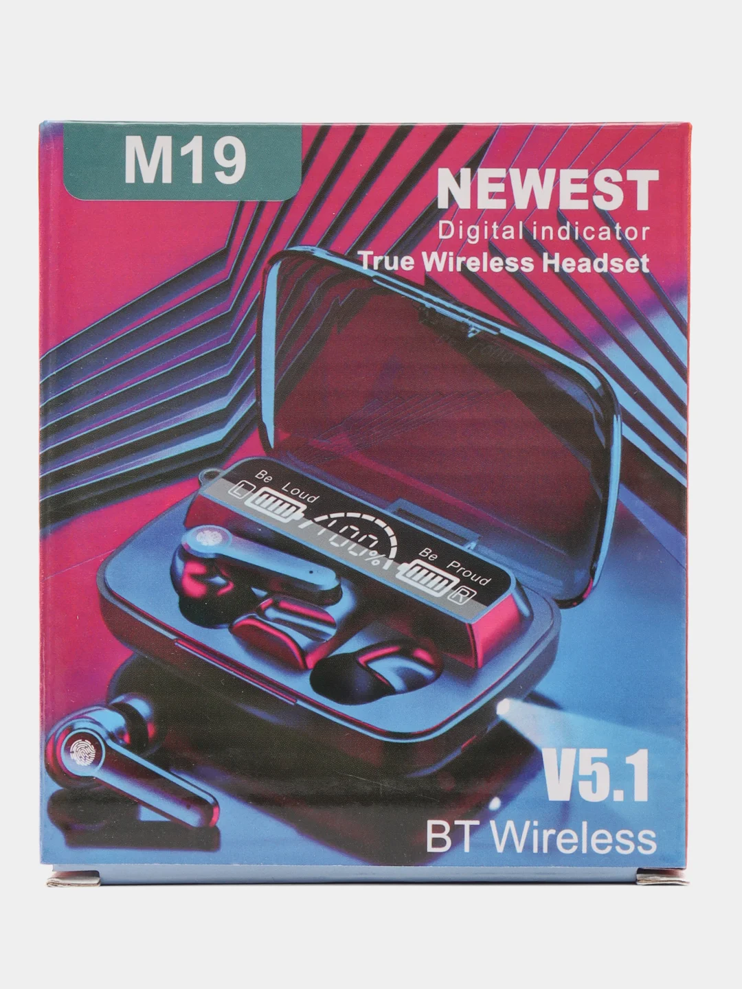 Беспроводные наушники TWS M19 Bluetooth, с Power Bank
