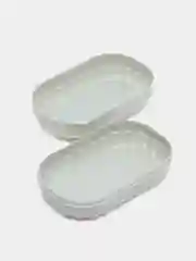Желтый мыльница закрытая, дорожная