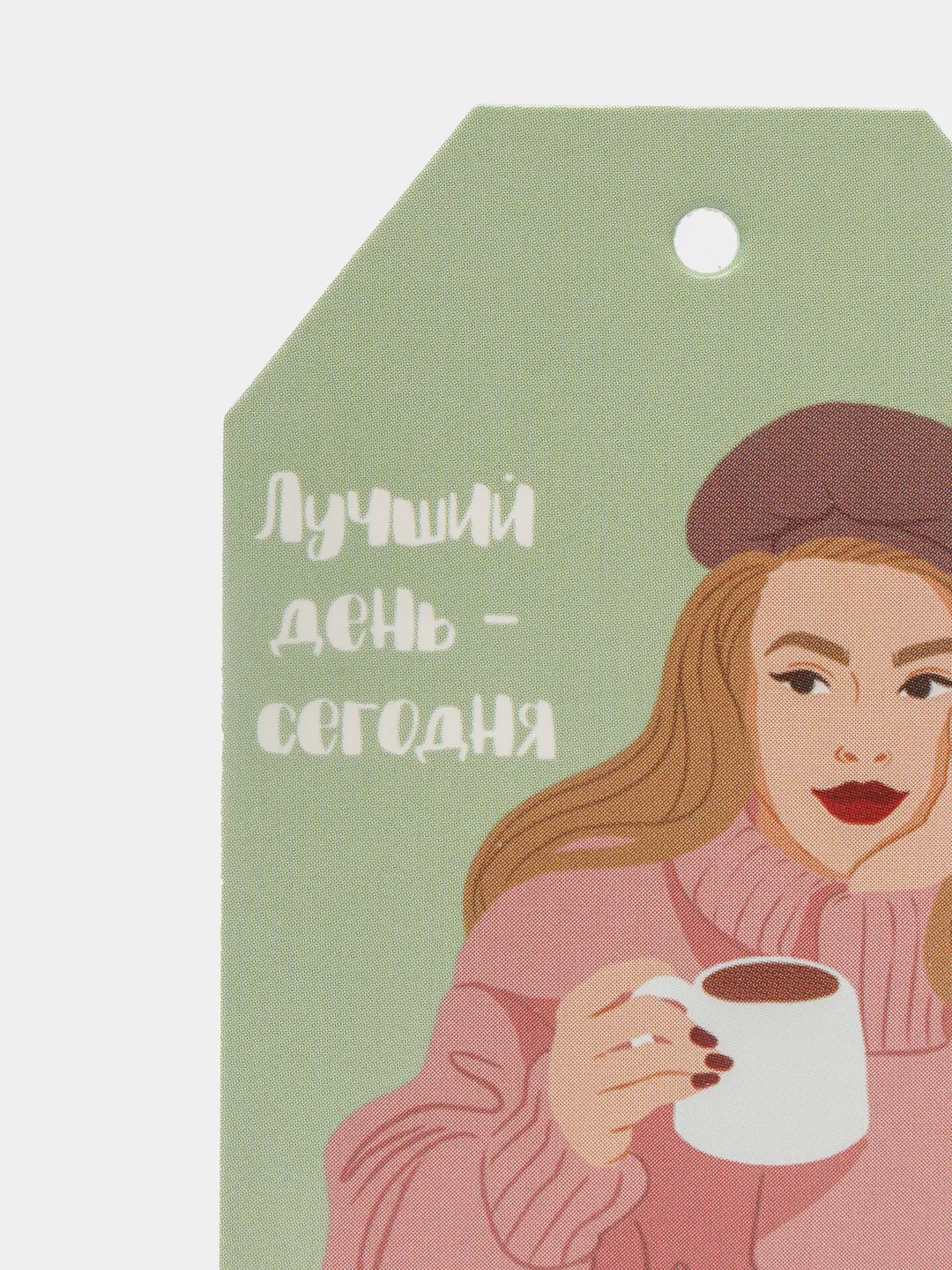 Бирюзовый набор новогодних бирок-шильдиков для подарков на Новый год, мини открытки