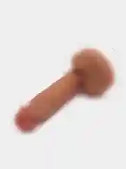 Синий фаллоимитатор на присоске, реалистичный