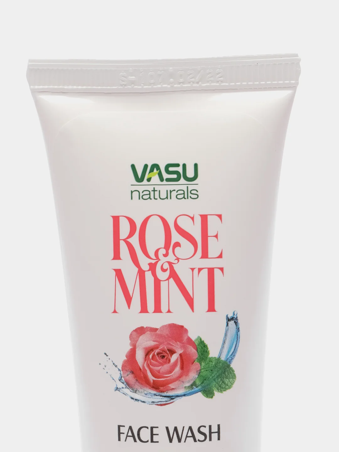 Индийский гель для умывания лица с лепестками роз и мятой Rose&Mint Vasu, 60 мл
