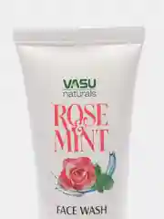 Индийский гель для умывания лица с лепестками роз и мятой Rose&Mint Vasu, 60 мл