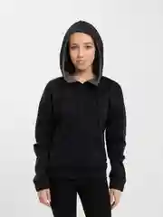 Толстовка женская Adidas с капюшоном на молнии черная