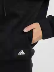 Толстовка женская Adidas с капюшоном на молнии черная