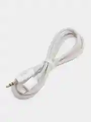 Белый кабель hoco UPA19, AUX, 3.5 mm, Lightning, 1 м, в оплетке, черный, премиум