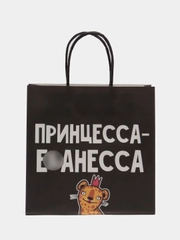 Пакет подарочный крафтовый "Принцесса", 22 х 22 х 11 см