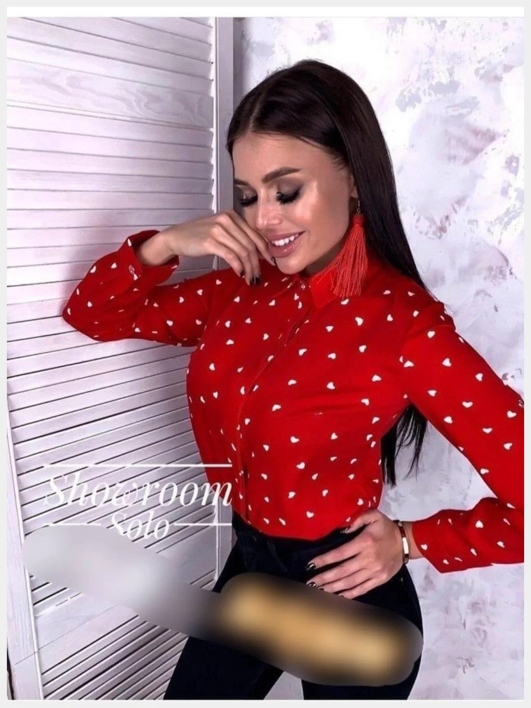Красный блузка женская Tiffan