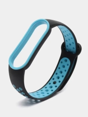 Спортивный ремешок для Xiaomi Mi Band 5 6 браслет силиконовый ксяоми ми банд фитнес часы
