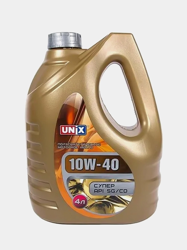 Полусинтетическое моторное масло Unix, SG / CD. 10W-40, 4 литра
