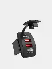 Красный врезная автомобильная usb розетка разъем для авто в машину