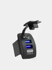 Синий врезная автомобильная usb розетка разъем для авто в машину