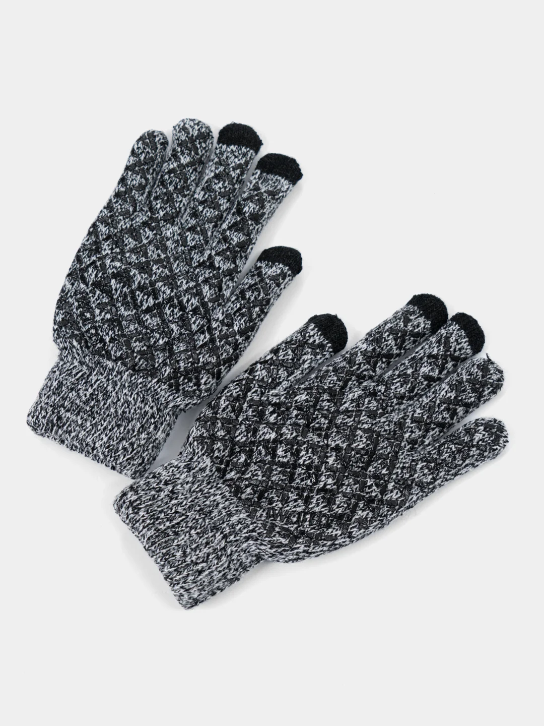 Серый перчатки сенсорные утепленные IWINTER, мужские и женские