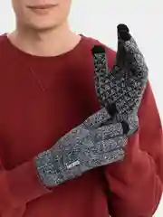 Серый перчатки сенсорные утепленные IWINTER, мужские и женские
