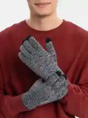 Серый перчатки сенсорные утепленные IWINTER, мужские и женские