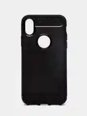 Черный чехол силиконовый темный для iPhone