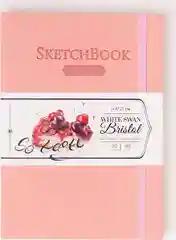 Скетчбук Малевичъ для графики и маркеров Bristol Touch, розовый, 180 г/м, А5 см, 50л