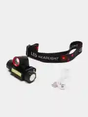 Фонарь налобный с магнитом, USB