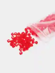 Бордовый бусины стеклянные граненные биконус