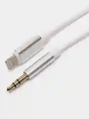 Белый aux переходник для айфона Aux/Lightning / Кабель аукс в машину Jack 3.5mm для Apple iPhone