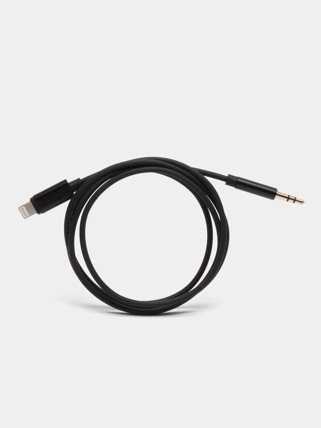 Черный aux переходник для айфона Aux/Lightning / Кабель аукс в машину Jack 3.5mm для Apple iPhone
